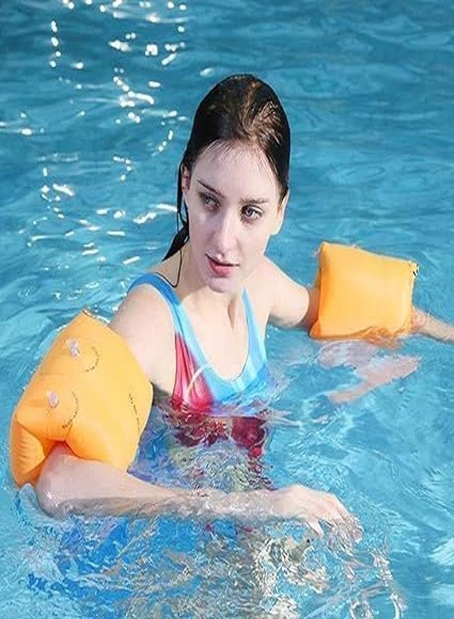 Redvant عوامات سباحة قابلة للنفخ للذراع من ريدفانت، أجنحة سباحة مائية، حلقات عوامة للذراع للسباحة للأطفال والكبار، حزام عوامة للذراع من الجلد - Image 2